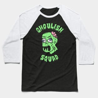 Ghoulish Squad ✅ Halloween Baseball T-Shirt